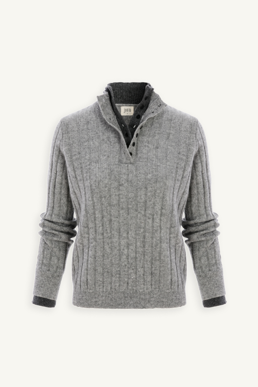 front 假兩件雙色羊毛衫